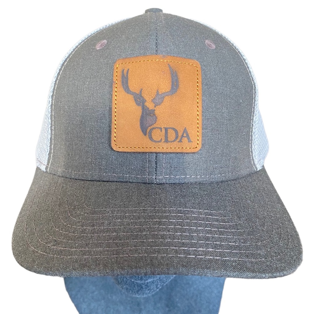 NEW Cal Deer Platinum Series Brown Mesh Back Trucker Cap Baseball Hat Adjustable